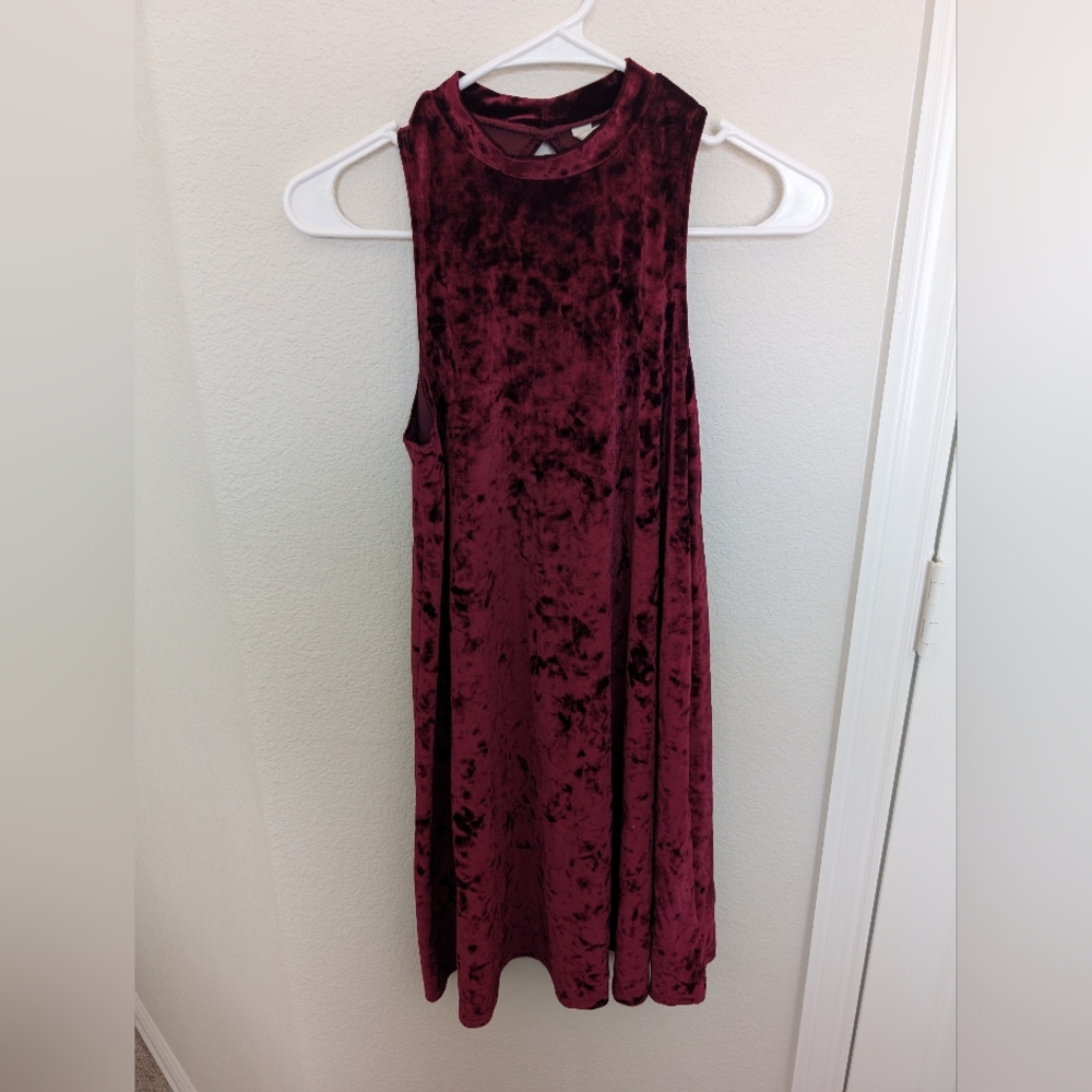 Red Velvet Look Dress
